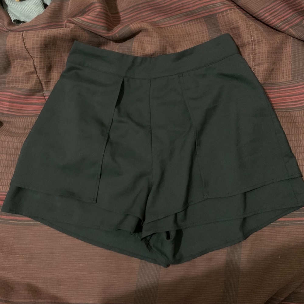 Black high waisted shorts